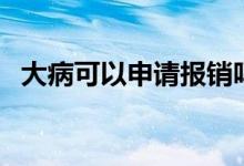 大病可以申请报销吗 大病报销条件有哪些 