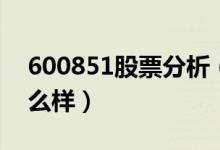 600851股票分析（海欣股份600851股票怎么样）