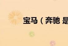 宝马（奔驰 是哪个国家的牌子）