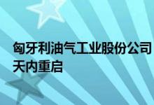 匈牙利油气工业股份公司：来自俄罗斯的石油供应可能在几天内重启