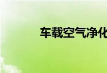 车载空气净化器的原理是什么 