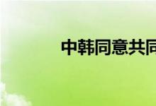 中韩同意共同维护产供链稳定