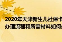 2020年天津新生儿社保卡怎么办理 2022年天津新生儿医保办理流程和所需材料如何办理 