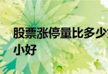 股票涨停量比多少好 股票涨停量比大好还是小好