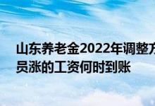 山东养老金2022年调整方案参考2021 2022年山东退休人员涨的工资何时到账 