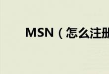 MSN（怎么注册不了那   求解答昂）
