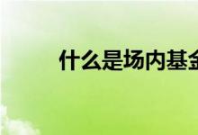 什么是场内基金什么是场外基金？