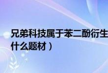 兄弟科技属于苯二酚衍生物概念股吗（兄弟科技002562有什么题材）