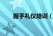 握手礼仪培训（握手礼仪（图文））