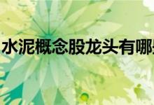 水泥概念股龙头有哪些水泥概念上市公司一览