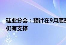 硅业分会：预计在9月底签订10月份长单之前硅料价格走势仍有支撑