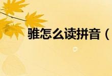 骓怎么读拼音（骓怎么读（图文））