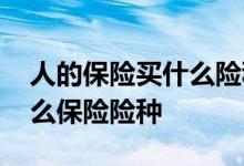 人的保险买什么险种最合适 普通人适合买什么保险险种