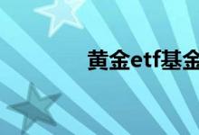 黄金etf基金 黄金etf怎么买