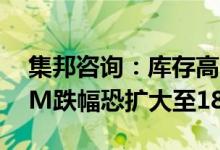 集邦咨询：库存高企下第三季度消费类DRAM跌幅恐扩大至18%