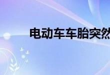  电动车车胎突然没气了,是什么原因 