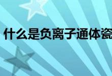 什么是负离子通体瓷砖（什么是负离子灯啊）