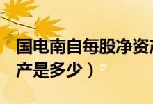 国电南自每股净资产（国电南自600268净资产是多少）