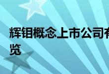 辉钼概念上市公司有哪些辉钼上市公司股票一览