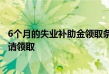 6个月的失业补助金领取条件及标准2022 失业补助金怎么申请领取 