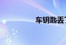 车钥匙丢了怎么办着急 
