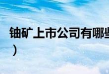 铀矿上市公司有哪些（相关上市公司龙头一览）