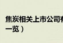 焦炭相关上市公司有哪些（焦炭上市公司龙头一览）