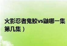 火影忍者鬼鲛vs鼬哪一集（火影忍者宇智波鼬VS干柿鬼鲛是第几集）