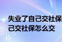 失业了自己交社保还能领失业金吗 失业了自己交社保怎么交 