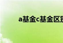 a基金c基金区别 基金如何由C转A