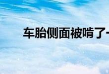 车胎侧面被啃了一小块怎么办漏气了 