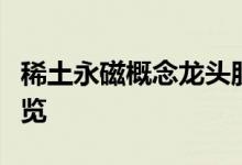 稀土永磁概念龙头股有哪些稀土永磁概念股一览