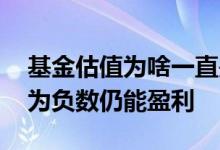 基金估值为啥一直是负数 为什么基金在估值为负数仍能盈利