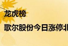 龙虎榜|歌尔股份今日涨停北向资金净买入4.64亿元