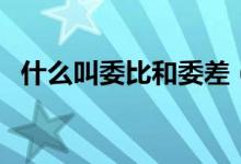 什么叫委比和委差（委比委差是什么意思）