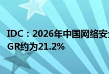 IDC：2026年中国网络安全市场规模将超318亿美元五年CAGR约为21.2%