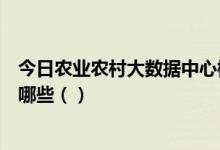 今日农业农村大数据中心概念股股价查询：低位的概念股有哪些（）