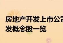 房地产开发上市公司龙头股票有哪些房地产开发概念股一览