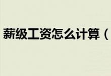 薪级工资怎么计算（怎么算自己的薪级工资）
