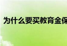 为什么要买教育金保险 教育金保险值得买吗