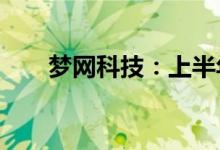 梦网科技：上半年净利同比减少95%