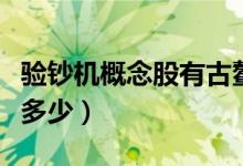 验钞机概念股有古鳌科技吗（古鳌科技市值是多少）