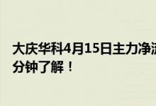 大庆华科4月15日主力净流出401.89万股票市盈率是多少一分钟了解！