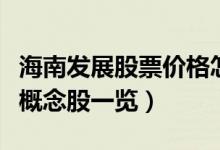 海南发展股票价格怎么样（相关装修装饰板块概念股一览）