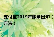 支付宝2019年账单出炉（支付宝年度账单在哪里查询有哪些方法）