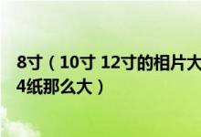 8寸（10寸 12寸的相片大概多大最好有个对比比如差不多A4纸那么大）