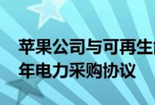 苹果公司与可再生能源公司Windlab签署15年电力采购协议