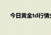 今日黄金td行情分析 2022年8月12日