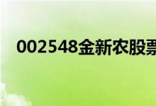 002548金新农股票价格多少（会上涨吗）