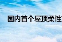 国内首个屋顶柔性支架光伏项目并网发电